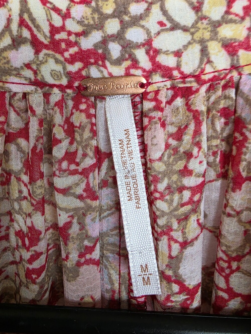 Free People $168 Floral Maxi Dress Medium - Picture 3 of 5